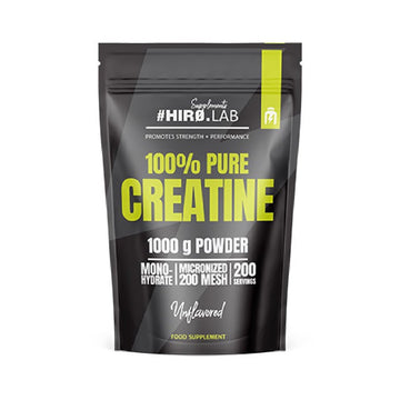 Carnitina 100% Pure Creatine Unflavored 1kg, Hiro Lab, Creatina monohidrat 1