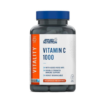 Vitamin C 1000mg 100 capsule, Applied Nutrition, Vitamina C si pulbere de macese