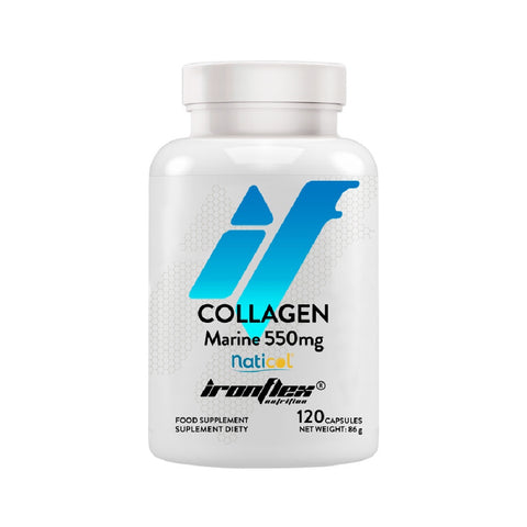 Colagen Marin 120 capsule, Ironflex, Colagen marin cu acid hialuronic si vitamina C