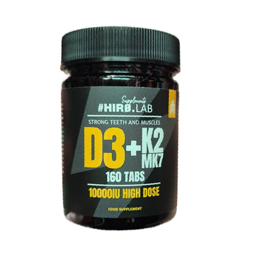 Vitamina D3+K2 MK7 160 tablete, Hiro Lab, Supliment alimentar pentru oase si imunitate