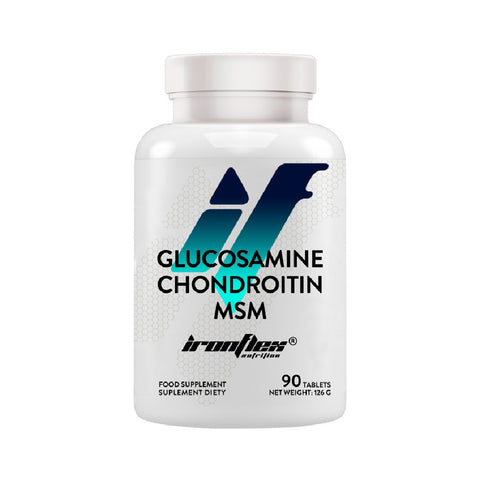 Glucosamine Chondroitine MSM 90 tablete, Ironflex, Supliment alimentar pentru articulatii