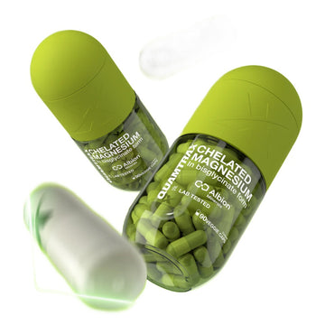 Magneziu Chelat 90 capsule, Quamtrax, Bisglicinat de magneziu Albion®