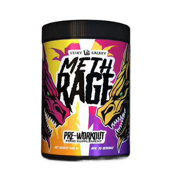 Meth Rage 450g, pudra, Veiny Galaxy, Pre-workout cu cofeina