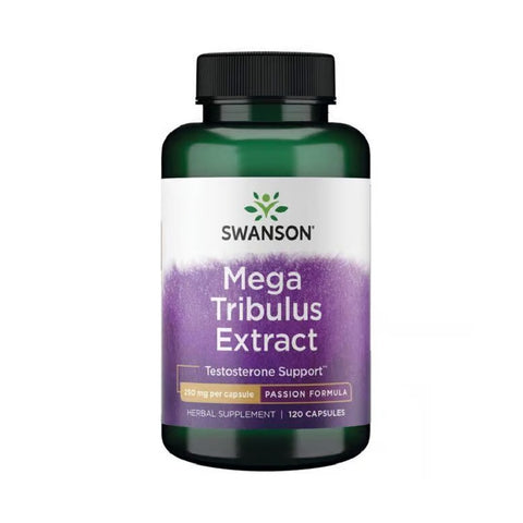 undefined | Mega Tribulus Extract 250mg, 120 capsule, Swanson, Stimulator testosteron 0