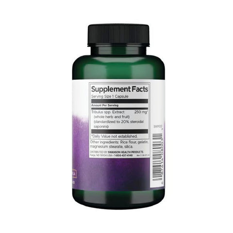 undefined | Mega Tribulus Extract 250mg, 120 capsule, Swanson, Stimulator testosteron 1