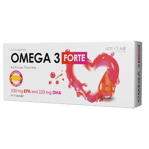 Omega 3 Forte 60 capsule moi, Activlab, Supliment alimentar de tip acizi grasi omega 3