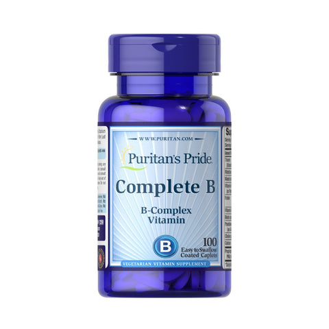 Complete B, 100 Tablets, Puritan's Pride, Vitamin B Complex