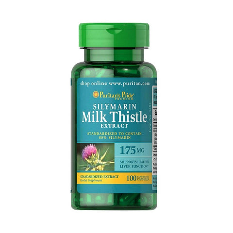 Silymarin from milk thistle 175mg, 100 capsules, Puritan's Pride, Health food supplement