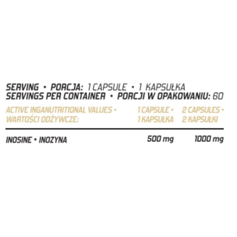 Aminoacizi Inozina 500mg, 60 capsule, Evolite Nutrition, Supliment alimentar pentru sanatate 2