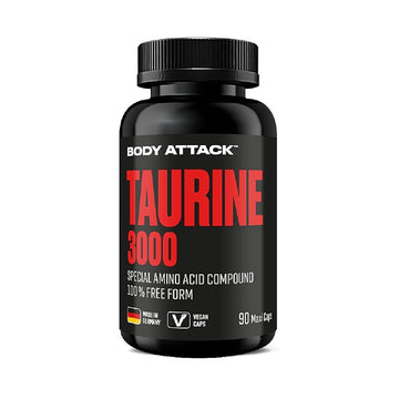 Aminoacizi Taurina 3000mg, 90 capsule, Body Attack, Supliment alimentar pentru performanta 1