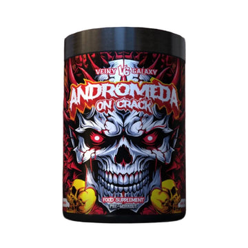 Pre-workout Andromeda On Crack 545g, pudra, Veiny Galaxy, Supliment alimentar de tip pre-workout cu cofeina 1
