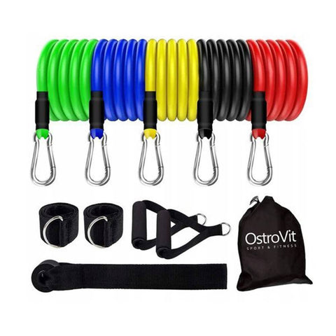 Benzi elastice de rezistenta, 5 bucati, Ostrovit, Accesoriu fitness 1