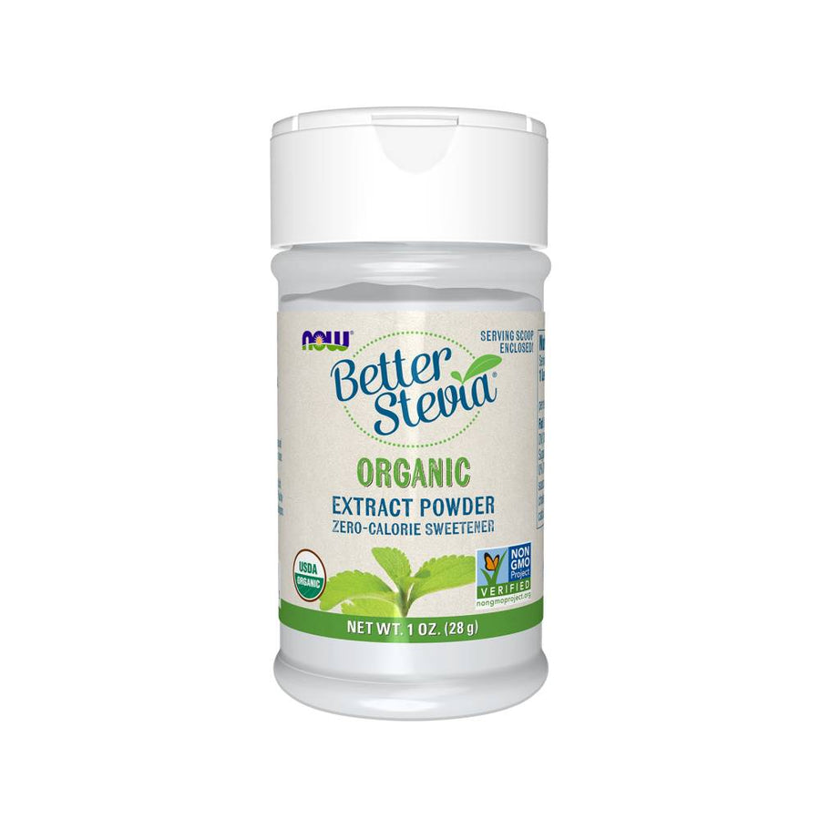 Better Stevia pudra, 28g, Now Foods, Indulcitor natural pe baza de extract de stevia organica 1