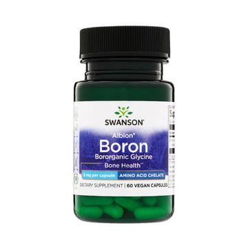 Vitamine si minerale Bor 6mg 60 capsule, Swanson, Bor sub forma de capsule vegane 1