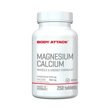 Calciu Magneziu, 250 tablete, Body Attack, Supliment alimentar pentru sanatate 1