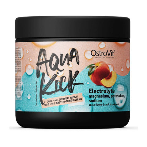 Carbohidrati | Aqua Kick Electrolyte pudra, 300g, Ostrovit, Electroliti pentru hidratare 0