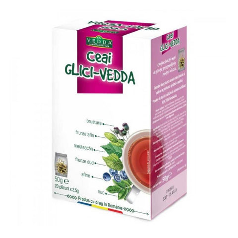 Suplimente Colesterol | Ceaci Glici-Vedda, 20 plicuri, Vedda, Ceai pentru pancreas 0