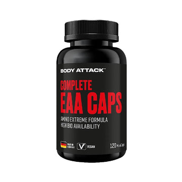 Aminoacizi Complete EAA 120 capsule, Body Attack, Supliment alimentar de tip aminoacizi esentiali EAA 1