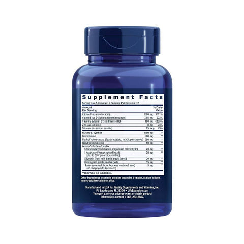 Complex Anti - alcool, 60 capsule, Life Extension, Supliment alimentar pentru mahmureala 2