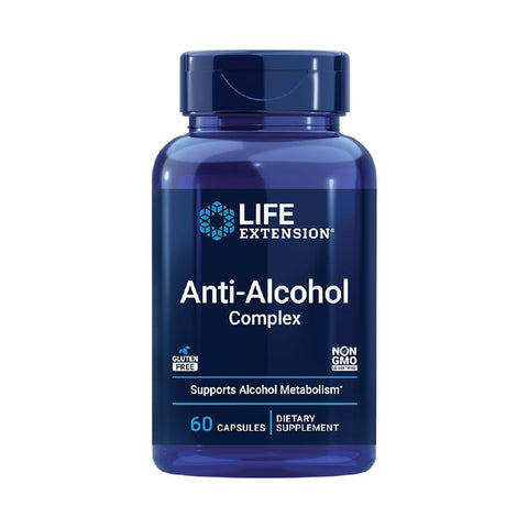 Complex Anti - alcool, 60 capsule, Life Extension, Supliment alimentar pentru mahmureala 1