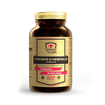 Complex de vitamine si minerale 90 capsule, Immune Labs, Suplimenta alimentar pentru sanatate 1
