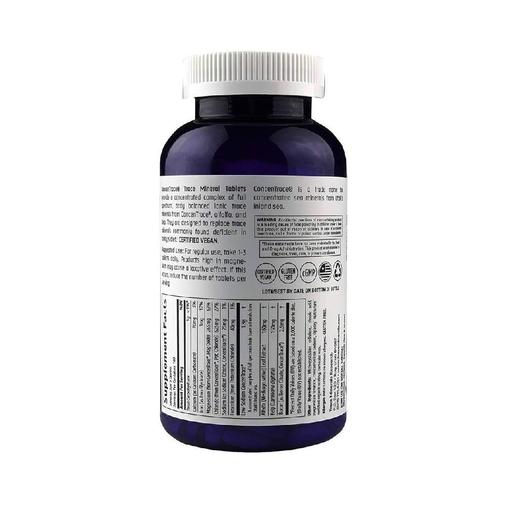 ConcenTrace®, 90 tablete, Trace Minerals, Minerale esentiale pentru sanatate 2