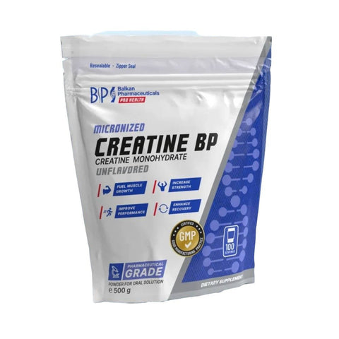 Creatina | Creatina BP pudra, 500g, Balkan Pharmaceuticals, Supliment alimentar crestere masa musculara 0