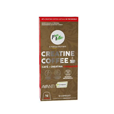 Creatine Coffee X 10 Capsule, 40G, Protella, Cafea cu creatina 1