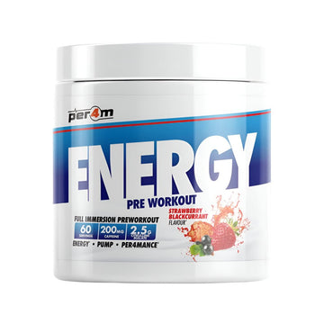 Pre-workout Energy 390g, pudra, Per4m, Pre-workout cu cofeina 1