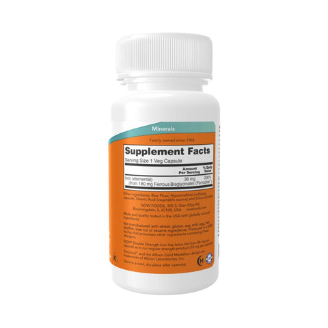 Fier 36mg, 90 capsule, Now Foods, Supliment alimentar pentru sanatate 2