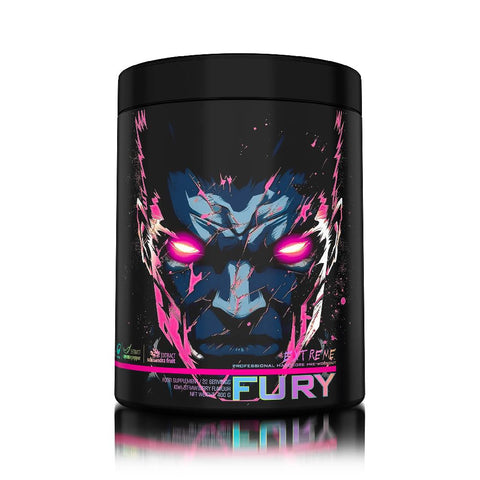 Pre - workout FURY EXTREME, pudra, 400g, Genius Nutrition, Pre - workout cu cofeina 3