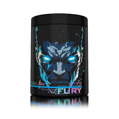 Pre - workout FURY EXTREME, pudra, 400g, Genius Nutrition, Pre - workout cu cofeina 2