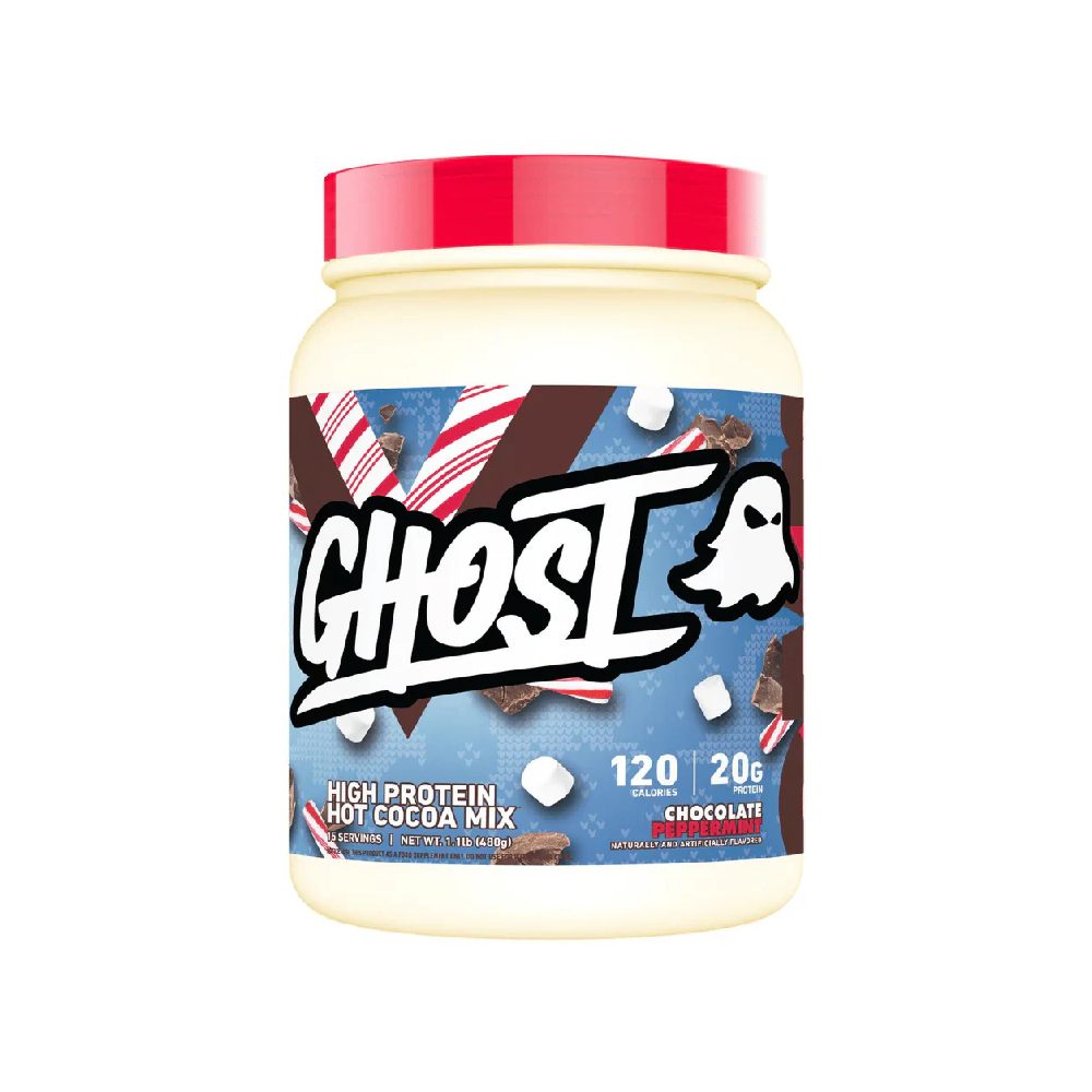 High Protein Hot Cocoa Mix, 480g, pudra, Ghost, Supliment alimentar de tip pudra proteica