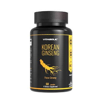 Stimulatoare hormonale Ginseng Coreean( Pana Ginseng) 50mg 60 capsule, Vitabolic, Extract de ginseng coreean 1
