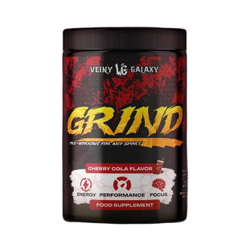 Pre-workout Grind 600g, pudra, Veiny Galaxy, Supliment alimentar de tip pre-workout cu cofeina 1