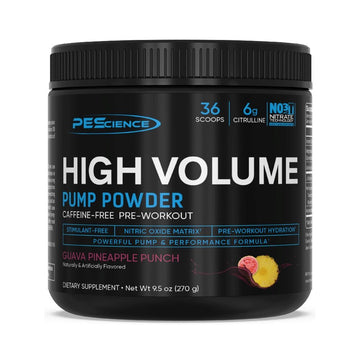 Pre-workout High Volume Pump 270g, pudra, PEScience, Supliment alimentar de tip pre-workout fara cofeina 1