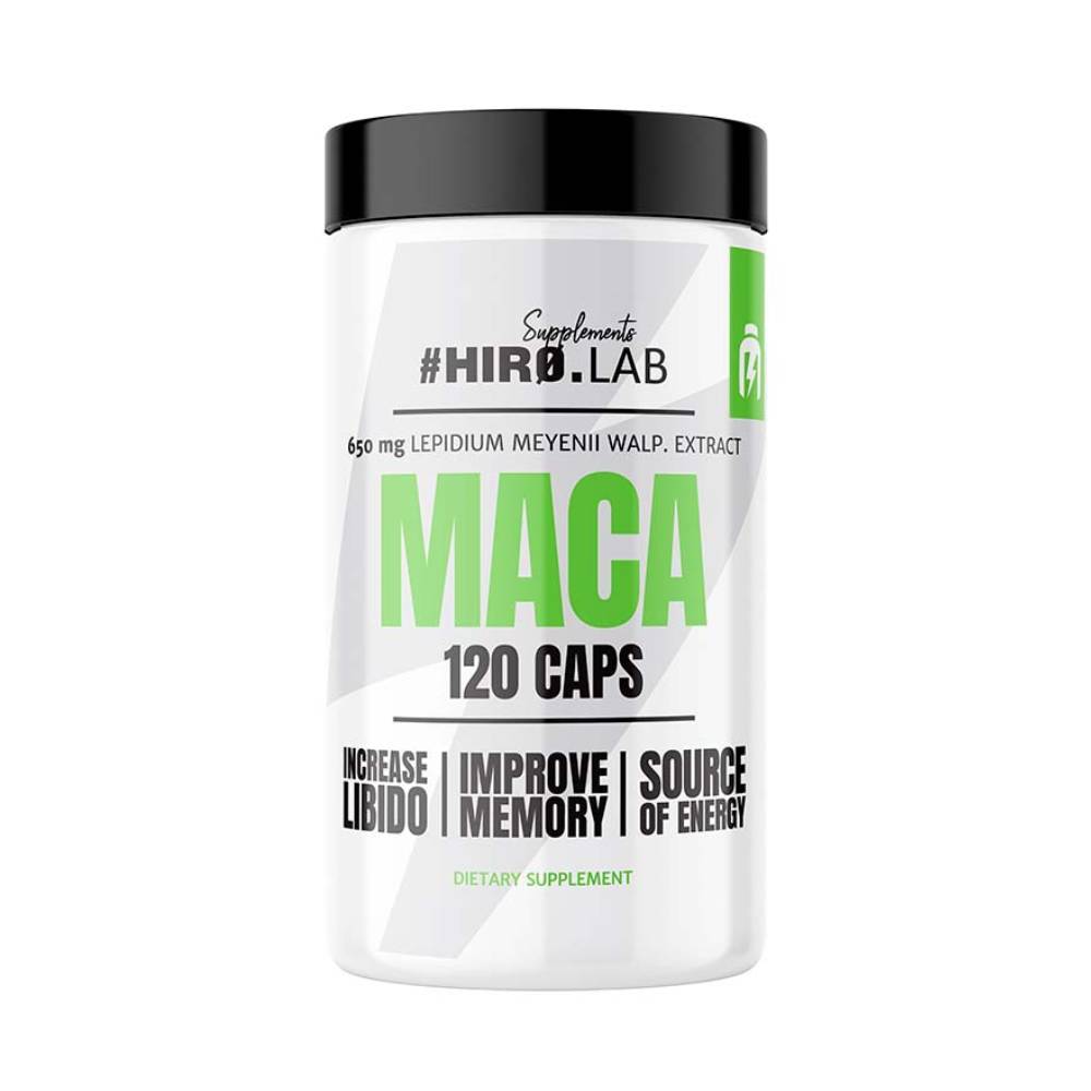 Extract de Maca 650mg, 120 capsule, Hiro Lab, Supliment stimulare hormonala