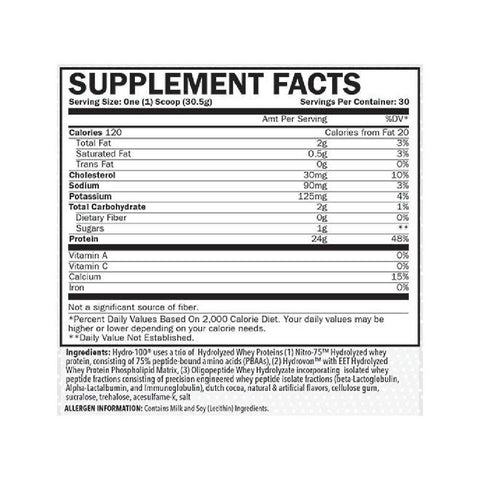 Hydro 100, pudra, 900g, USP Labs, Supliment pentru crestere masa musculara 2