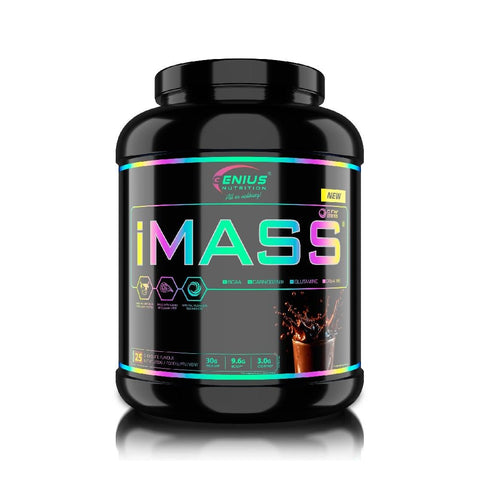 Gainer iMASS 2500g, pudra, Genius Nutrition, Gainer crestere masa musculara 1