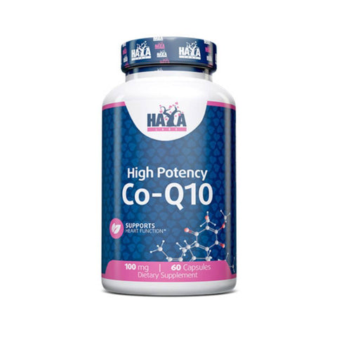 undefined | High Potency Coenzima Q10 100mg, 60 capsule, Haya Labs, Supliment antioxidanti sportivi 0