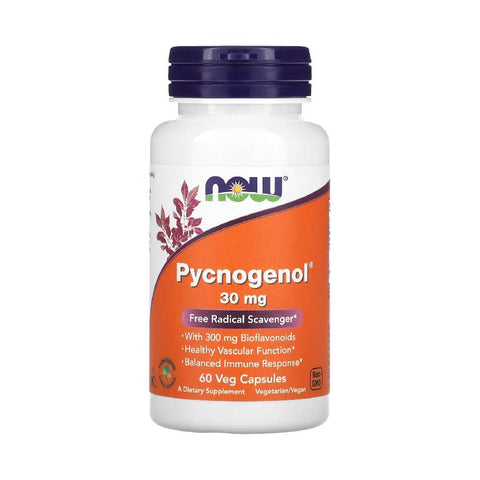 Now Foods | Pycnogenol 30mg, 60 capsule, Now Foods, Supliment antioxidanti sportivi 0