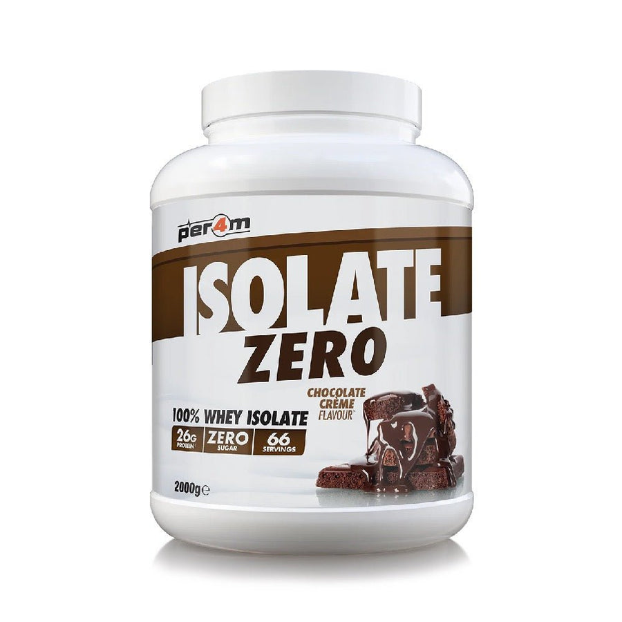 Isolate zero, pudra, 2000g, PER4M, Supliment alimentar pentru crestere masa musculara 1