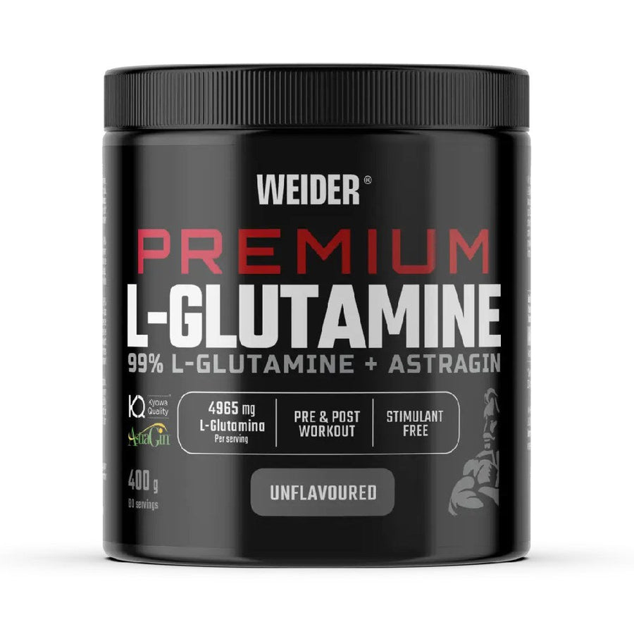L - glutamina + Astragin, pudra, 400g, Weider, Supliment alimentar pentru refacere 1