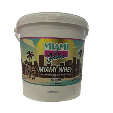 Proteine Miami Whey 4000g, pudra, Miami Vibes, Proteine din zer sub forma de pudra 1