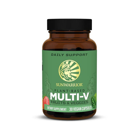 MULTI - V 30 capsule vegane, Sunwarrior, Supliment alimentar de tip vitamine si minerale 1