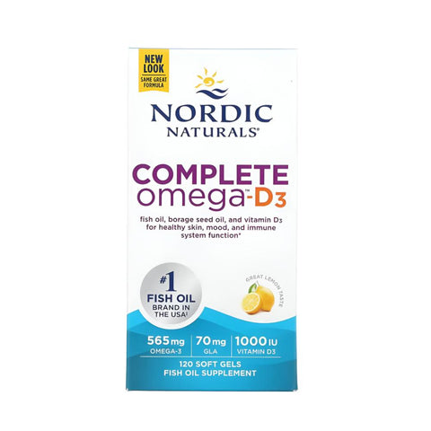 Acizi grasi Omega | Complete Omega™-D3 565mg, 60 capsule moi, Nordic Naturals, Acizi grasi din ulei de peste 0