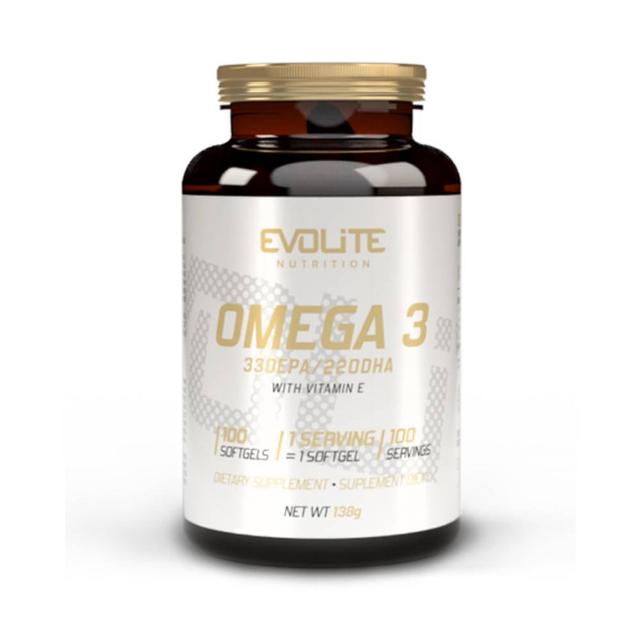 Omega Omega 3 cu Vitamina E, 1000mg, 100 capsule, Evolite Nutrition, Acizi grasi din ulei de peste 1