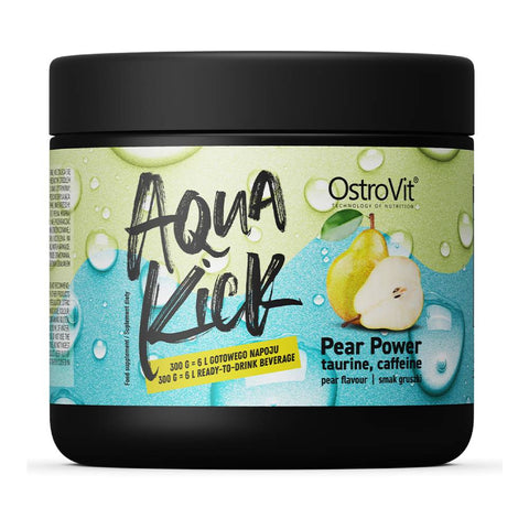 L❤️ve is in the SUPPS | Aqua Kick Pear Power pudra, 300g, Ostrovit, Supliment alimentar pentru energie 0