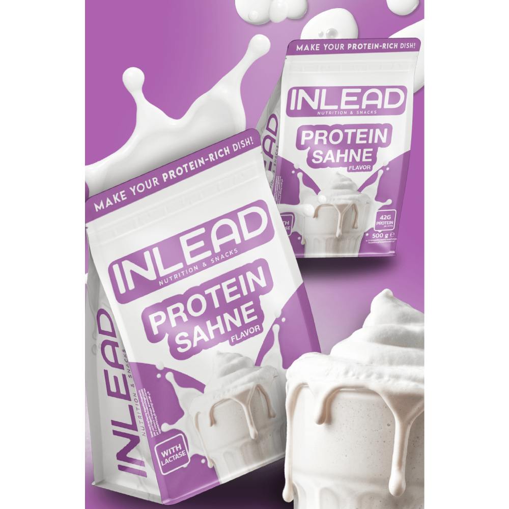 Protein Sahne, pudra, 500g, Inlead, Aliment proteic pentru gatit 2