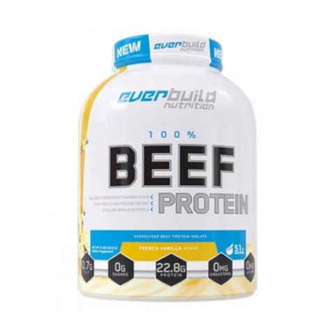 Proteine hidrolizate din zer | 100% Beef Gainer Ultra Premium pudra, 2.6kg, Everbuild Nutrition, Supliment crestere masa musculara 0